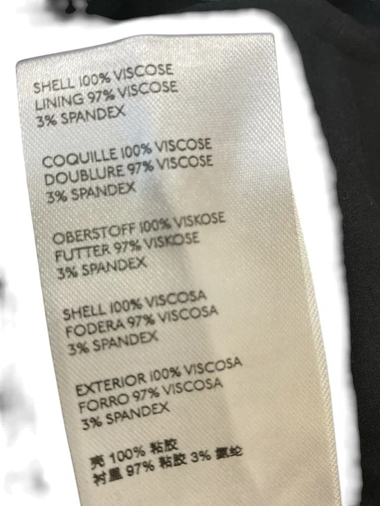 Anthropologie Floral Dress Puff Sleeve Black Mini Fit Flare Size 8 - Picture 9 of 11